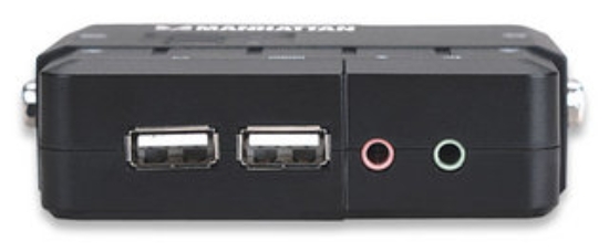 Imagen de MUX KVM Desktop USB 2:1 con Cables+Audio