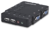 Imagen de MUX KVM Desktop USB 4:1 con Cables+Audio