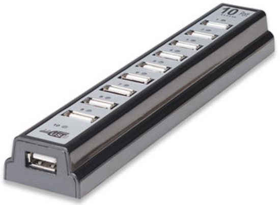 Imagen de HUB USB-A V2.0 10 Ptos CON Fuente