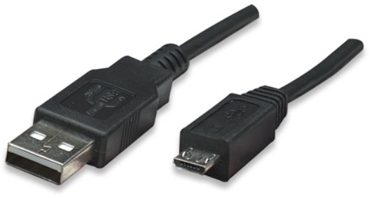 Imagen de Cable USB V2.0 A-Micro B, 1.8M Negro
