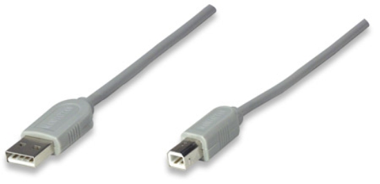 Imagen de Cable USB A-B 1.8M, Gris