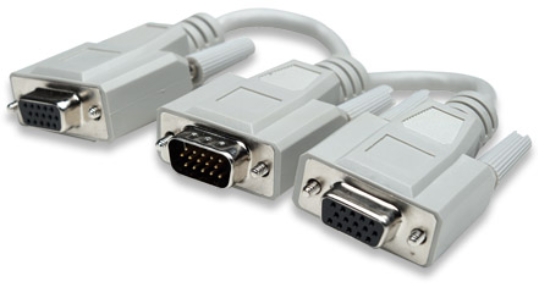 Imagen de CABLE MONITOR "Y" HD15 X 2