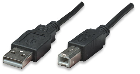 Imagen de Cable USB V2.0 A-B  1.8M, Negro