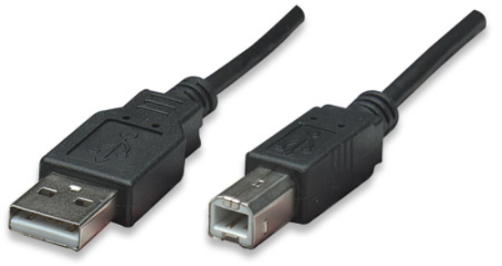 Imagen de Cable USB V2.0 A-B  3.0M, Negro