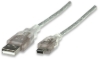Imagen de Cable USB V2.0 A-Mini B 1.8M Plata