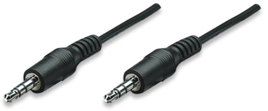 Imagen de Cable Audio Estereo 3.5mm M-M 1.8M Negro