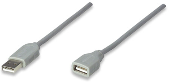 Imagen de Cable USB Ext. Tipo A 4.5M, Gris