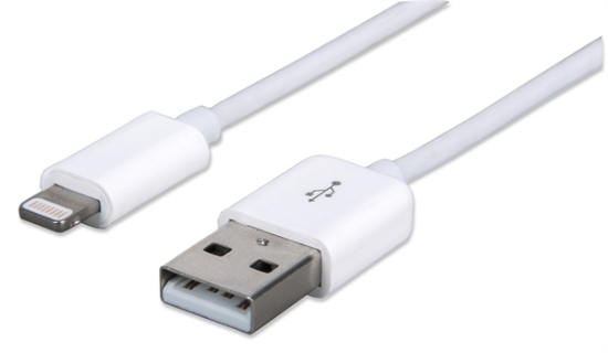 Imagen de Cable Lightning a USB-A, Blanco 1.0m