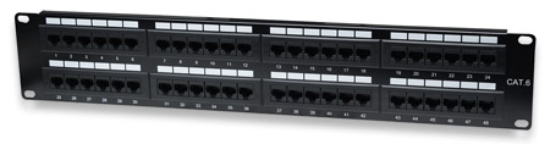Imagen de PANEL PARCHEO CAT 6, 48 PTOS 2 NIV. RACK