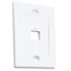 Imagen de TAPA (FACEPLATE) 1 PERFORACION BLANCO