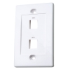 Imagen de TAPA (FACEPLATE) 2 PERFORACION BLANCO