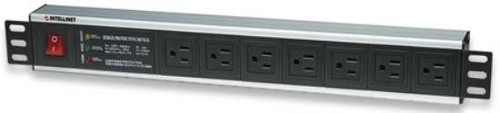 Imagen de Barra PDU  7 cont. Gab/Rack 19", 1.5U, Supresor de picos, On/Off