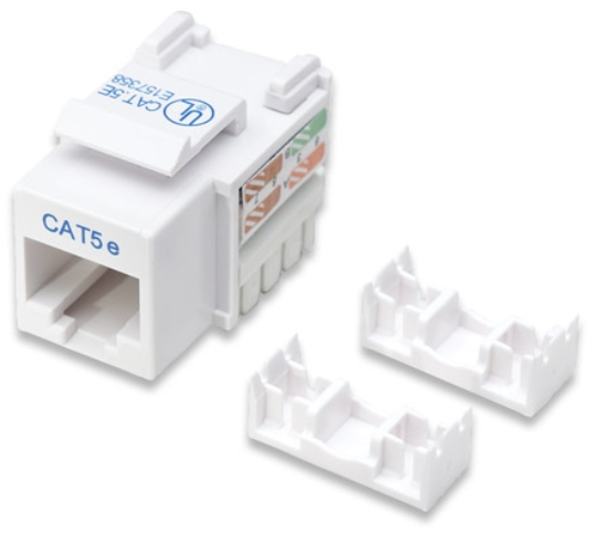 Imagen de JACK CAT 5e DE IMPACTO (KEYSTONE) BLANCO
