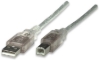 Imagen de Cable USB V2.0 A-B  1.8M, Plata