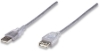 Imagen de Cable USB V2.0 Ext. Tipo A  3.0M Plata