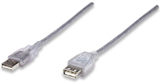 Imagen de Cable USB V2.0 Ext. Tipo A  3.0M Plata