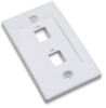 Imagen de TAPA (FACEPLATE) 2 PERFORACION BLANCO