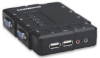 Imagen de MUX KVM Desktop USB 4:1 con Cables+Audio