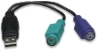 Imagen de Convertidor USB a PS/2 (2 Puertos)