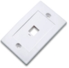 Imagen de TAPA (FACEPLATE) 1 PERFORACION BLANCO