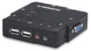 Imagen de MUX KVM Desktop USB 2:1 con Cables+Audio