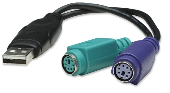 Imagen de Convertidor USB a PS/2 (2 Puertos)
