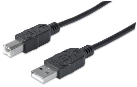 Imagen de Cable USB V2.0 A-B  5.0M, Negro