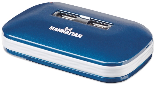 Imagen de HUB USB V2.0  7 Ptos Azul CON Fuente