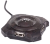 Imagen de HUB USB-A 4 Ptos Negro Economico