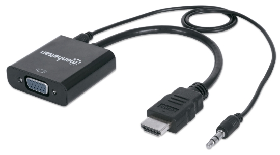 Imagen de Convertidor Video HDMI a SVGA+Audio, Bolsa
