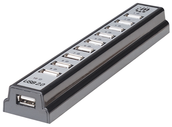 Imagen de HUB USB V2.0 10 Ptos CON Fuente