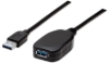 Imagen de Cable USB V3.2 Ext. Tipo A  5.0M Negro, 5Gbps