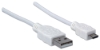 Imagen de Cable USB V2.0 A-Micro B, 1.8M Blanco