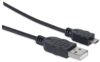 Imagen de Cable USB V2.0 A-Micro B, 0.9M Negro