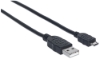 Imagen de Cable USB V2.0 A-Micro B, 3.0M Negro
