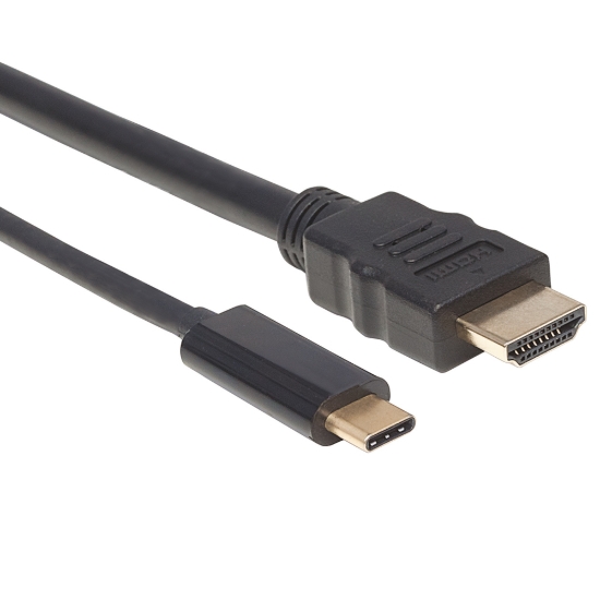 Imagen de Cable USB-C a HDMI M 2.0M 4K@30Hz, Negro