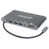 Imagen de Docking USB-C 11 ptos, HDMI/Mini DP/VGA, USB-C PD/3xUSBv3.2,  Red/Audio/SD/micro SD