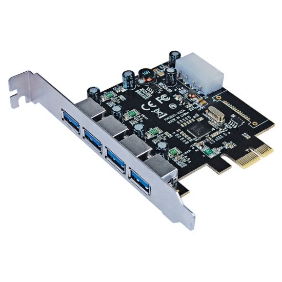 Imagen de Tarjeta USB V3 PCI Express 4 ptos Estandar-Bracket