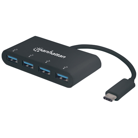 Imagen de HUB USB-C V3.2  4 Ptos A, 5Gbps