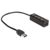 Imagen de HUB USB-A V2.0  3 Ptos y V3.0 1 Pto SIN fuen