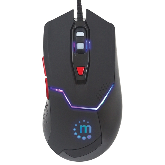 Imagen de Mouse Optico Gaming USB 6 botones Negro c/luz