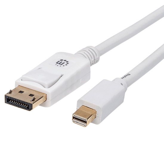 Imagen de Cable DisplayPort - MiniDP M-M  2.0m Blanco