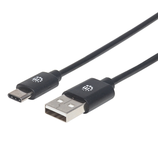 Imagen de Cable USB V2.0 A-C 0.9M Negro 480Mbps