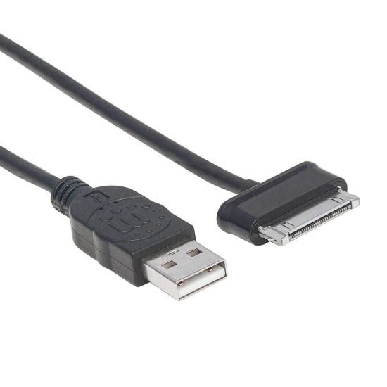 Imagen de Cable USB V2.0 A-Samsung 30 pines  1.0M, Negro