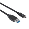 Imagen de Cable USB-C V3.2 C-A  2.0M Negro, 5Gbps