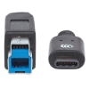 Imagen de Cable USB-C V3.2, C-B 2.0M, 5Gpbs