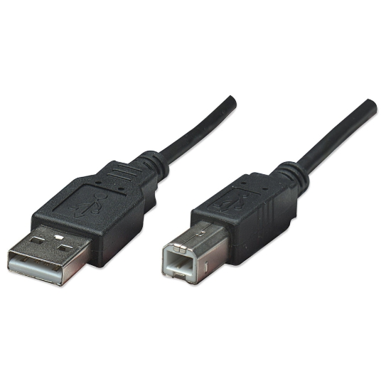 Imagen de Cable USB V2.0 A-B  0.5M, Negro