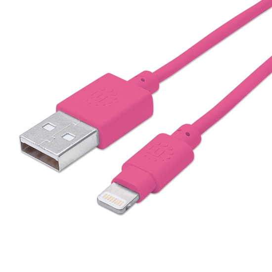 Imagen de Cable Lightning a USB-A, Rosa 1.0m