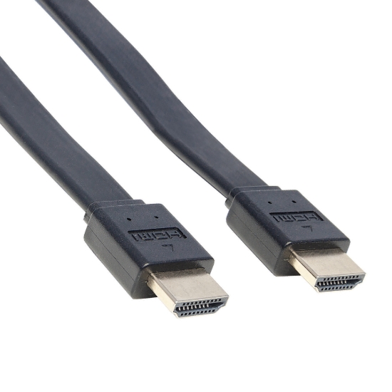 Imagen de Cable HDMI 2.0 plano M-M  0.5M  BL