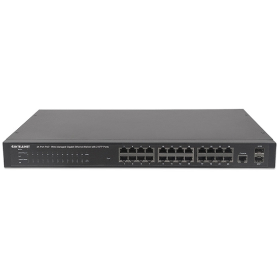 Imagen de PoE Switch WebAdmin GB 24 ptos 30W/pto, 240W, 2 SFP Ports